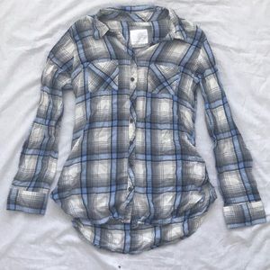 Justice Blue and grey flannel